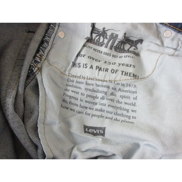 Levi's Men's 511 Slim fit Distressed Denim Blue Jeans Medium Wash 5 Pocket NWT - Picture 8 of 9